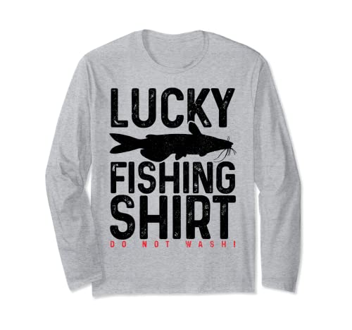 Catfishing Funny Bagre Fisherman Gift Lucky Charm Pesca Manga Larga