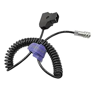 COMeap BMPCC 4K Power Cable D-Tap to Weipu SF6 2 Pin for Blackmagic Pocket Cinema Camera and Gold Mount V Mount Battery