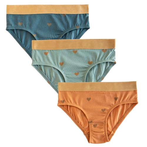 ORGANICKID Girl's Organic Cotton Underwear Pack of 3