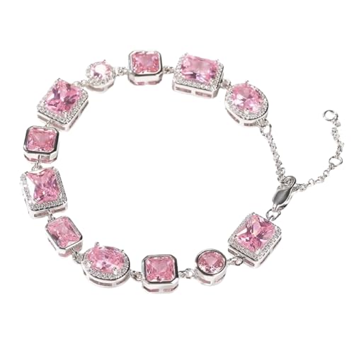 Bracelet perles cristal rose idée cadeau femme ado