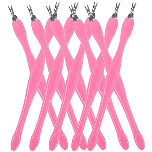 FOMIYES Scraper Tool Kit Cuticle Remover Cuticle Pusher Trimmer Fork Non- Handle