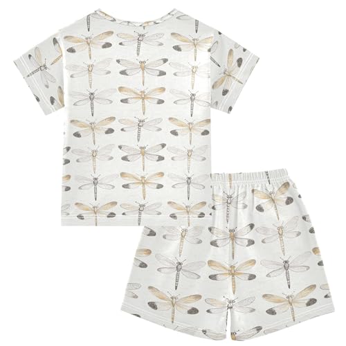 Dragonfly Pajama Set Pajamas Sleepwear Nightwear Loungewear Clothes Set B04042632
