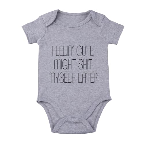 Image of listery Funny Romper Cute Novelty Infant Baby Bodysuit Funny Baby infant Pregnancy Announcements