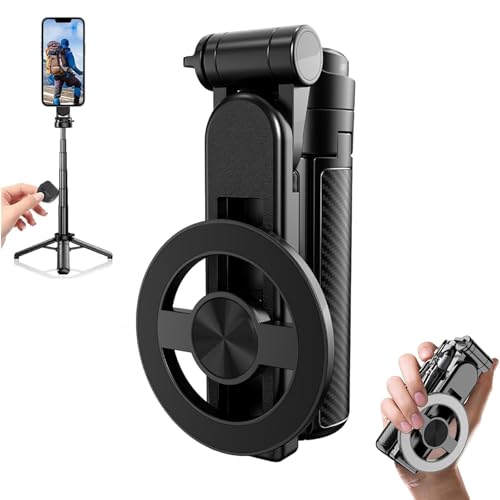 4 in 1 Multifunktionaler Magnetischer Selfie-Stick, 360°-Rotations-Telefonständer mit kabelloser Fernbedienung für iPhone & Android, Telefonstativ für Zuhause, Reisen, Vlogging & Videoaufnahme 4 in 1 Multifunktionaler Magnetischer Selfie-Stick, 360°-Rotations-Telefonständer mit kabelloser Fernbedienung für iPhone & Android, Telefonstativ für Zuhause, Reisen, Vlogging & Videoaufnahme