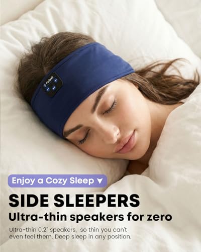 Image of Sleeping Headphones, Sleep Headphones Headband, Women Men Sport Headband, Long Time Play Headphone Band with Built in Speakers, Perfect for Workout, Running, Yoga, Travel, Meditation