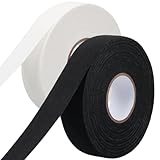 2 Rollen Eishockey Schläger Tape (25m x 2,5cm) – Anti-Rutsch Griffband für maximalen Grip an Eishockey-, Golf-, Tennis-, Squash-, Badminton- und Baseballschlägern sowie Fitnessgeräten & Calisthenics