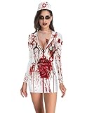 KatchOn, Halloween Bloody Nurse Costume for Women - Halloween Costumes for Women | Zombie Nurse Costume for Women, Day of the Dead Party | Nurse Zombie Costume Women, Cosplay, Trick or Treat Party