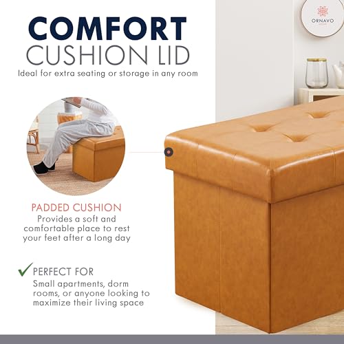 Ornavo Home 30 Folding Storage Ottoman
(For Bedroom Use)