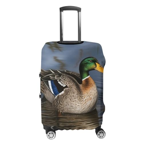 Mallard Duck Luggage Cover, Elastic Luggage Protector Fits 19-32in Suitcases, Washable & Anti-Scratch Suitcase Cover for Men Women S4
