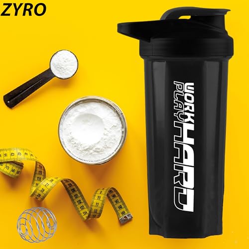 Image of Zyro Shakers for Protein Shake Protein Shaker Bottle Gym bottles for men workout gym sipper bottles gym protein shaker bottle- Multicolor 700 ml shaker bottles