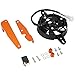 NICECNC Orange 2+4 Temps Ensemble de Ventilateur de Refroidissement de radiateur électrique à Moteur Compatible avec KTM 125-500 XC/XCF/XCW/SX/SXF/EXC/EXCF/TPi/6D Husqv-125-501TE/TE i/FE/TX 17-22