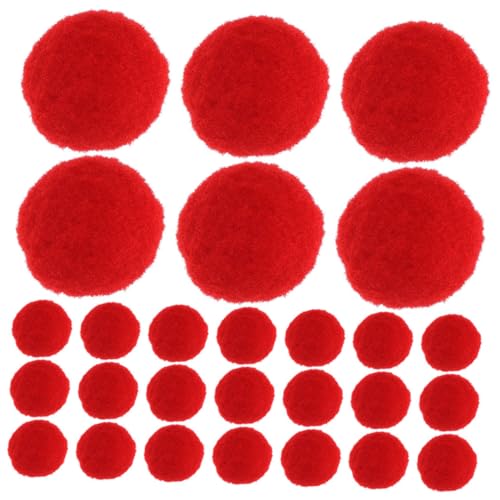 Beatifufu 600 Piezas Unidades Bolas Pompones Rojas Suaves y Esponjosas para Manualidades DIY Decoración
