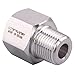 DERPIPE Forged Reducer Adapter Fitting - Stainless Steel 304 Reducing Pipe Connector, 1/2