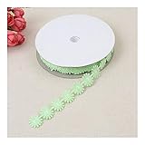 HLWJ 5 Yard 18 mm Forma de Bricolaje Accesorios de la Flor en Relieve cordón de la Cinta decoración de la Boda de Coser Apliques (Color : R06 Green Apple, Size : 5 Yard)