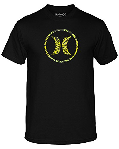 Hurley Men's Block Party Icon College Short Sleeve T-Shirt