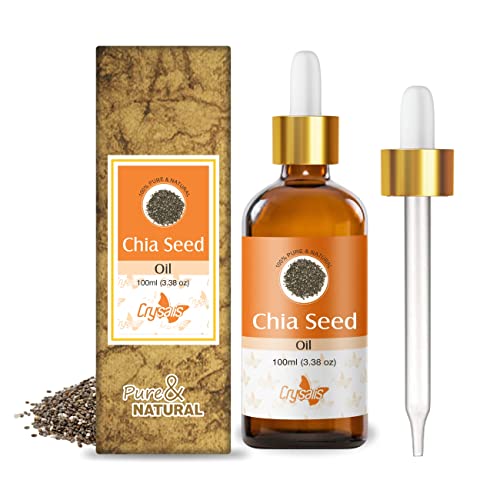 Image of Crysalis Chia Seed Oil - Cosmetic Grade - 100 ml - Lightweight Botanical Oil for Skin Care, Hair Blends & DIY Formulations