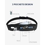 WATERFLY Running Belt Fanny Pack: Runner Marathon Jogging Waist Pack Sport Workout Exercise Fitness Phone Holder Belt for Men Women Jogger Slim Waist Bag Black - Image 5