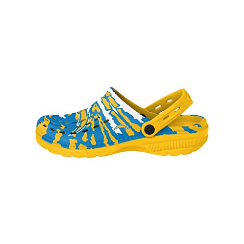 Image of FOCO Mens NFL Team Logo Tie-dye Garden Water Sandals Shoes Slipper Clogs with Strap