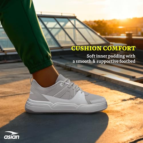 Image of ASIAN Unicorn-12 Men's Stylish Sneakers | Low-Top Casual Shoes with Soft Comfort, Steady Grip Outsole | Walking, Training & Travel Shoes | Trendy Streetwear Look