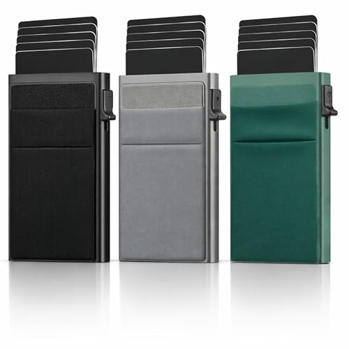 DÍGONO Tarjetero Metálico Hombre y Mujer con Protección RFID -