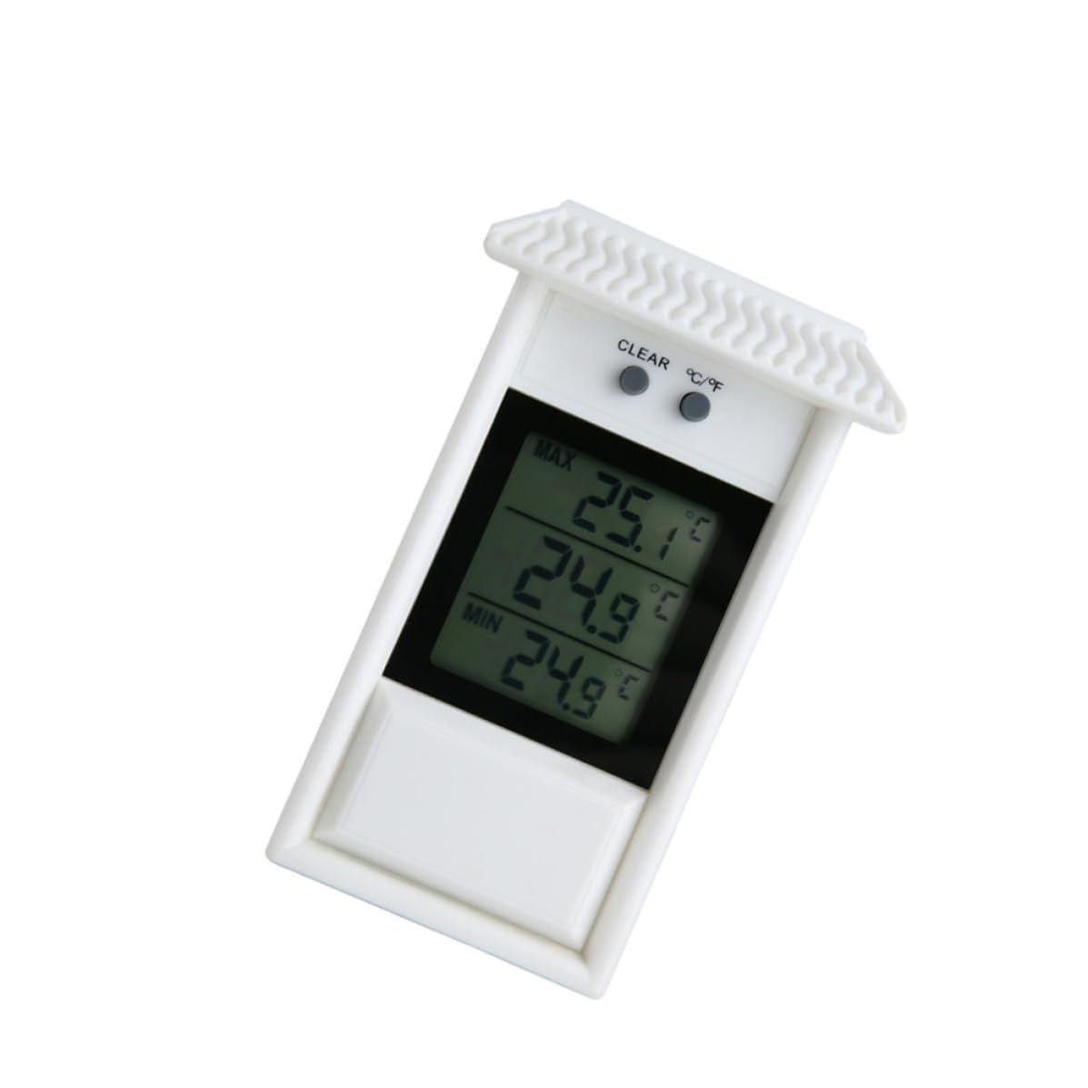 Outdoor Landscape Thermometer Window Temperature Meter White Plastic