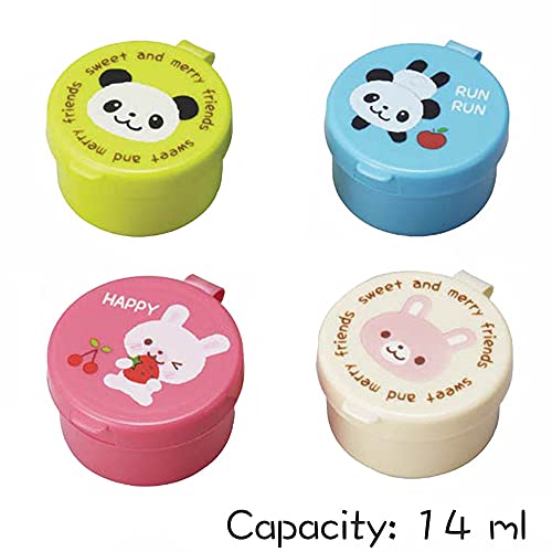 Gotouchi Food Picks Bento Lunch, Mini Container, Soy Sauce Case Container With Dropper - 4 Kinds Set Bento Box Accessories (Animals) #TOP4