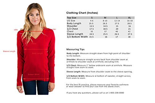 Image of JENNIE LIU Women's 100% Pure Cashmere Long Sleeve Ava V Neck Pullover Sweater