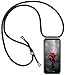Produktbild PekaTech Handykette Handyhülle kompatibel mit Xiaomi Mi 9 Lite Hülle, Smartphone Necklace Cover mit Band - Transparent Schutzhülle Stossfest - Schnur mit Case zum Umhängen in Schwarz