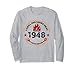 I Grill E Fumo Carne Dal 1948 74 Anni 74° Compleanno Maglia a Manica