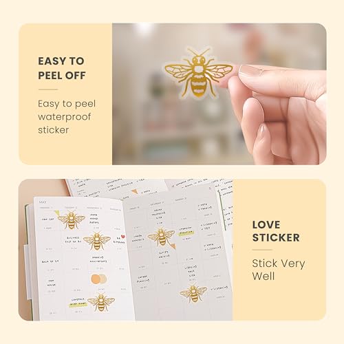560 bee Stickers，Tiny Stickers，Incentives Animals Sticker Halloween Party Favor，bee Decor，Envelope Seals by BESTOCEAN - Image 3