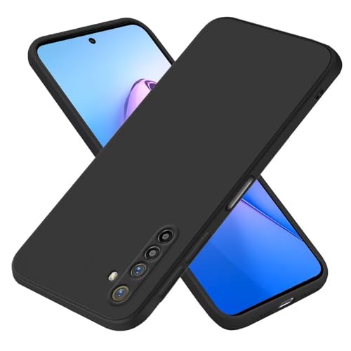 EASSGU Funda para Realme XT/Realme X2 (6.4' Inches), Carcasa de Silicona Suave de TPU - Negro