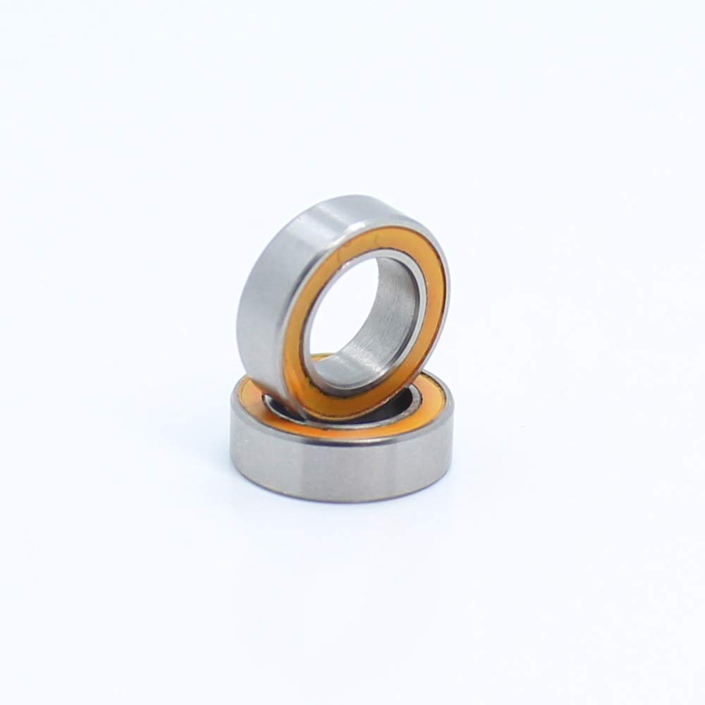 MR106RS MR106-2RS Rodamiento de Color ABEC-3 6X10X3 mm Rodamientos Bolas en Miniatura MR106 2RS Sellado Naranja