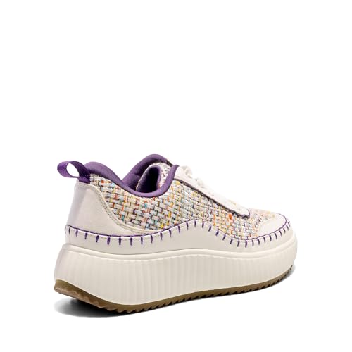 Image of DREAM PAIRS Women Chunky City Tweed Comfortable Casual Platform Fashion Sneaker