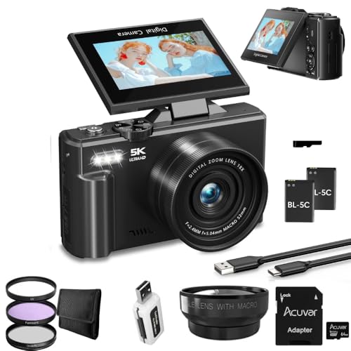 Cámara Digital Compacta 4K con Zoom 18X y Pantalla Giratoria miniatura 1