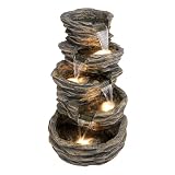 Alpine 39 5-Tiered Rock Fountain