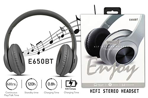 Buddymate-E650-Wireless-Bluetooth-Headphone-Crystal-Clear-Sound-Deep-Bass-with-Supported-FMAUXSD-Card-Slot-Mic-for-Calling-All-Mobiles-Phones-Multi-Colour Buddymate E650 Wireless Bluetooth On Ear Headphone with Mic (Multicolour)