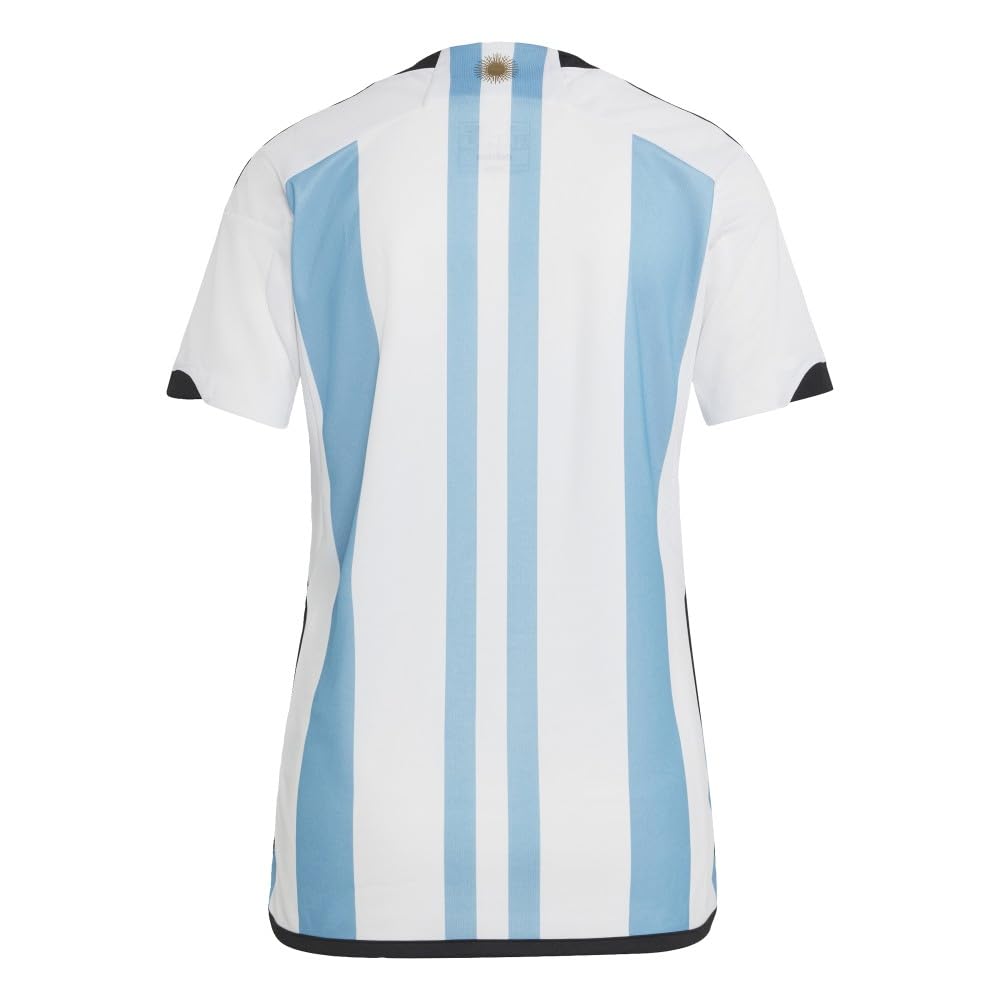 adidas Camiseta de fútbol Argentina 2022 para mujer ganadoras de 3 estrellas