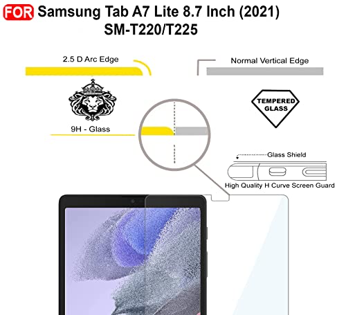CEDO Samsung Tab A7 Lite (8.7 inch) Tempered Glass | Screen Protector Clear Tempered Glass for Samsung Galaxy Tab A7 Lite (8.7 inch) - SM-T220 / T225 (2021) 7 417vSGRefDL