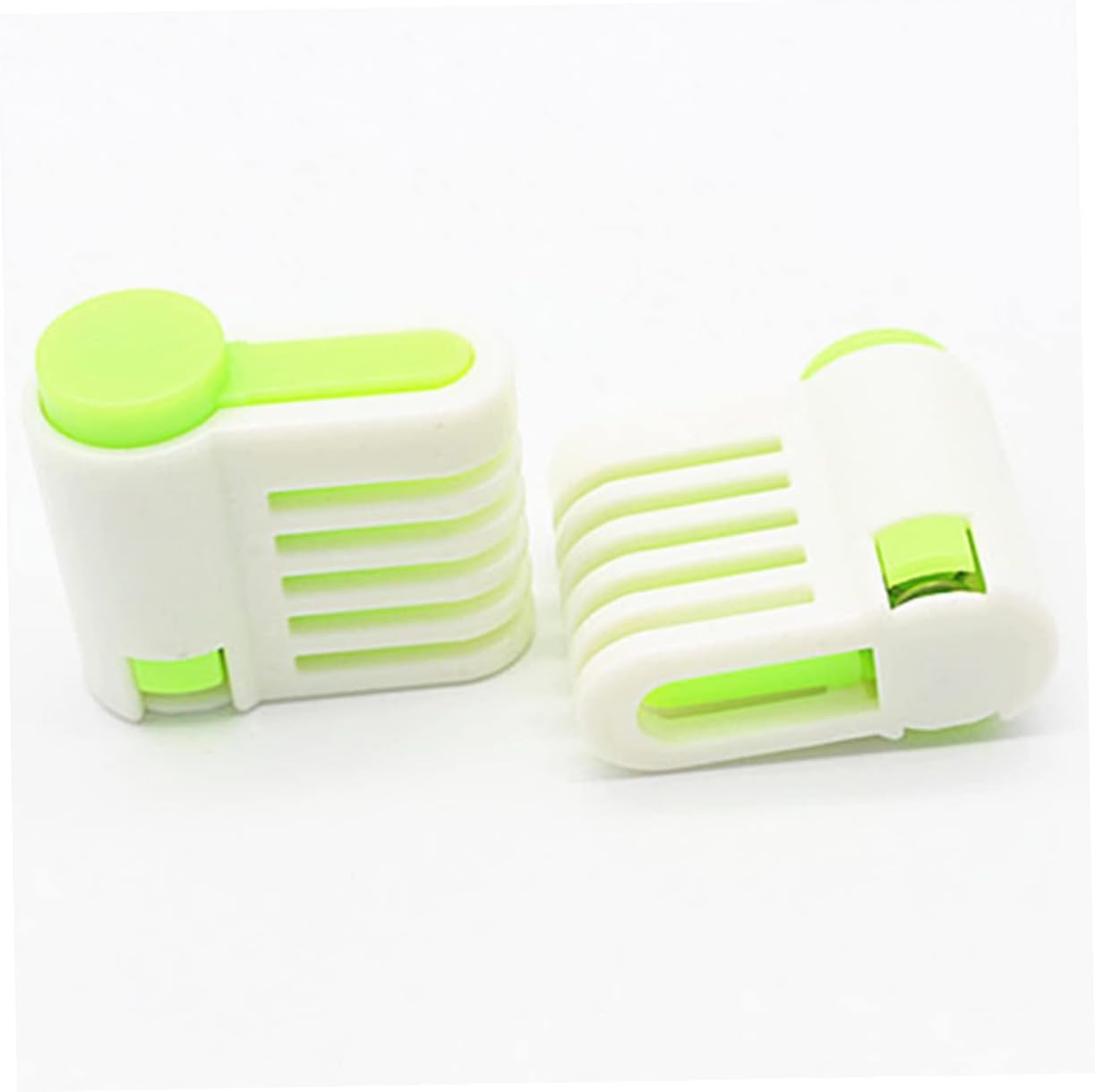 4 Piece Adjustable Cake Slicer Leveler, 5 Layer Plastic Green
