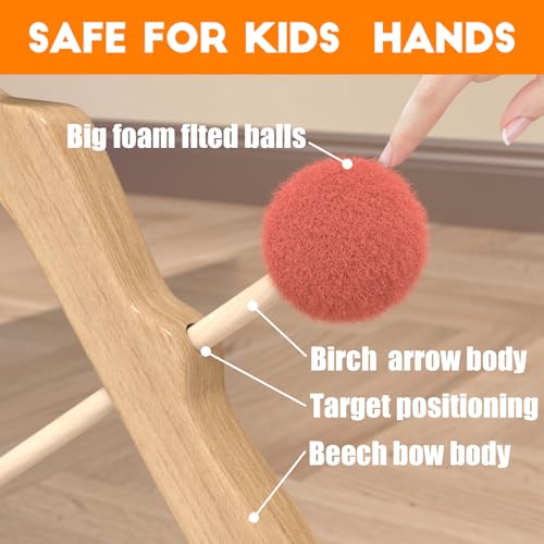 Chinensis Kids Wooden Bow And Arrow Set–Safe Archery Toy thumb #2