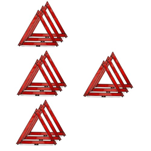 Triangle de signalisation Ciieeo : kit de 4 ensembles de sécurité routière
