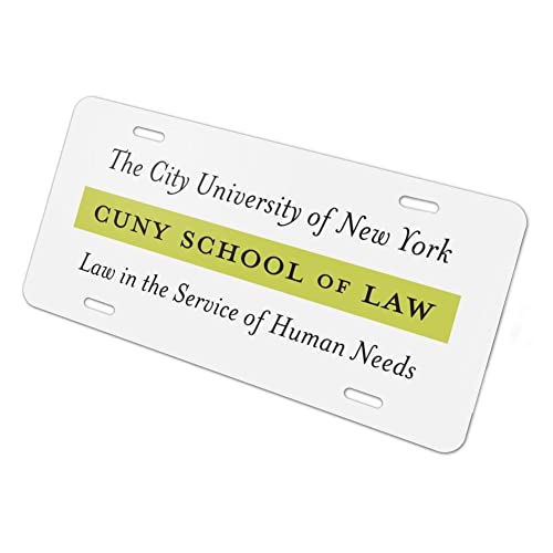 CUNY School of Law Primary Logo Novelty Metal Vanity Tag License Plate