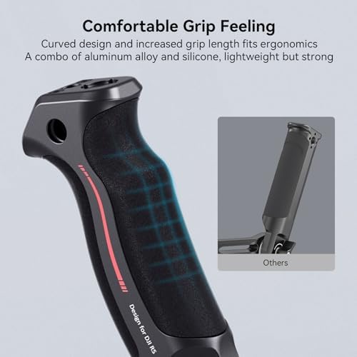 SMALLRIG Sling Handle Kit with Weight-Reducing Shoulder Strap dla DJI RS 2/RS 3/RS 3 Pro, Mocowanie QD Quick Release, Otwory 1/4"-20 i Otwory Ustalające 3/8"-16 dla ARRI - 4383