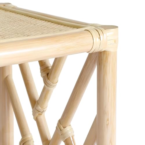 Image of Multi-Purpose Side Table 2-Tier for Living Room, Bedroom & Office - Wooden Top End Table with Storage Shelf, Modern Corner Piece