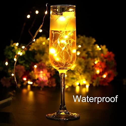 Wertioo 24 Pack Fairy Lights Battery Operated, 6.5Ft 20 Led String Lights Flexible Silver Wire Mini Fairy String Lights For Indoor Mason Jars Wedding Party Christmas Decor #TOP2