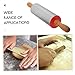 UPKOCH Baking Rolling Pin Stainless Steel Roller for Pizza Bread Cookies and Pastry and Easy to Clean Kitchen Tool for All Types
