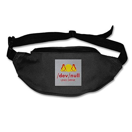 Fanny Pack para Mujeres y Hombres, Dev Null Red Bull Riñonera de Viaje para Correr, Ciclismo, Senderismo, Entrenamiento