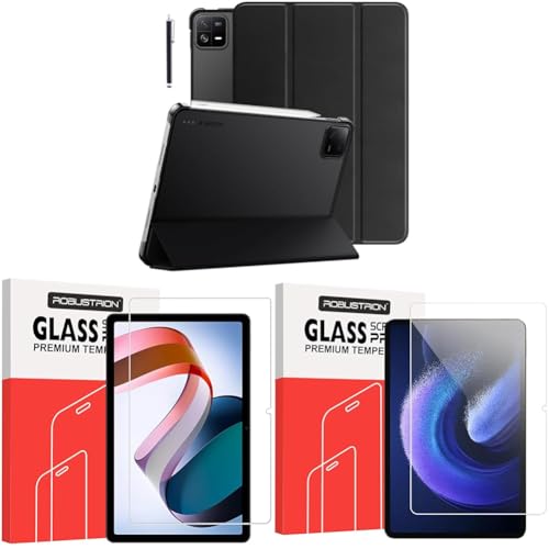 Image of Robustrion Cover for Xiaomi Mi Pad 6 Case Cover 11 inch Flip Stand Cover with Transparent Back for X