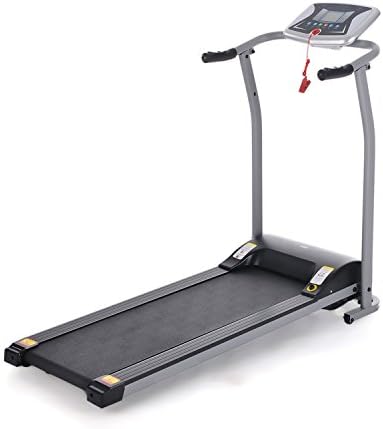OppsDecor Folding Electric Treadmill Running Machine Power Motorized for Home Gym Exercise Walking Fitness (Silver)