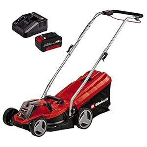 Einhell Accu grasmaaier GE-CM 18/33 Li Kit Power X-Change (18 V, 33 cm maaibreedte, tot 200 m², borstelloos, 30L opvangzak, 25-65 mm maaihoogte, incl. 4,0 Ah accu en lader)